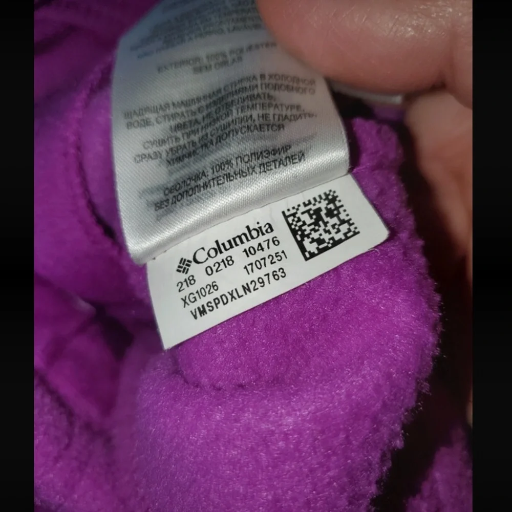 Girl’s Columbia zip up jacket Size 4-5 EUC - Picture 5 of 5